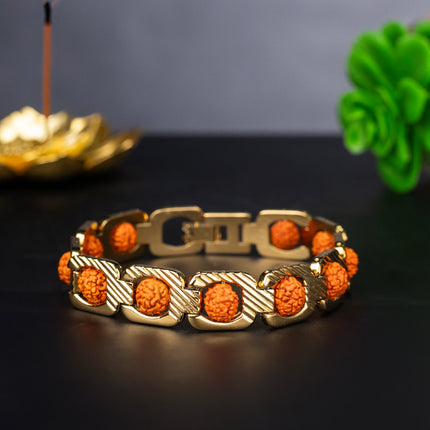 Konark Cross Premium Rudraksha Bracelet