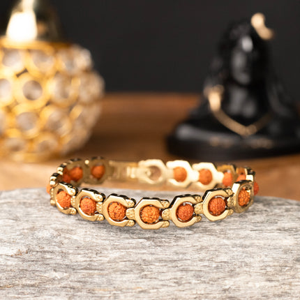 Maa Lakshmi Kalash Premium Rudraksha Bracelet